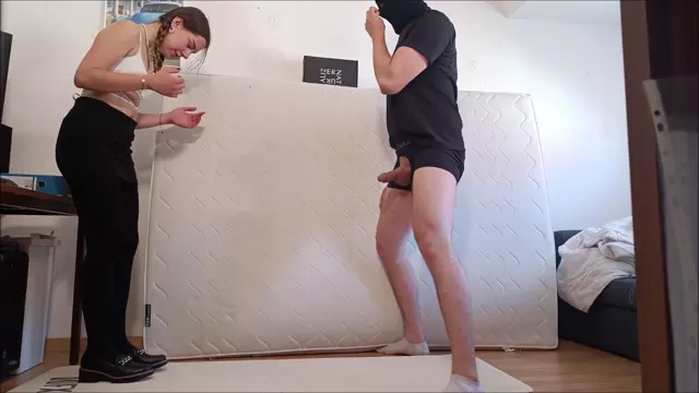 Poster: German Balls Busted - - Hard Ballbusting In Leather Shoes 30Min