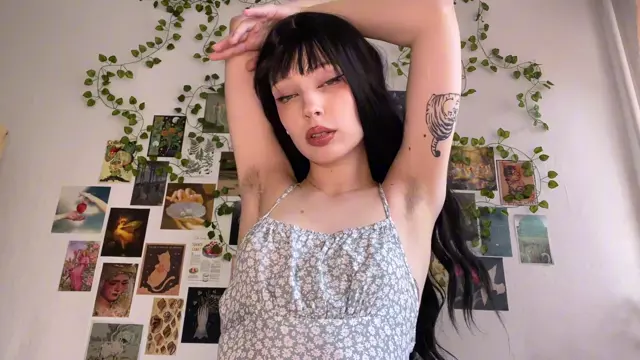 Poster: Racy petitelilith with hairy pussy gets what he wants using a Armpit Worship