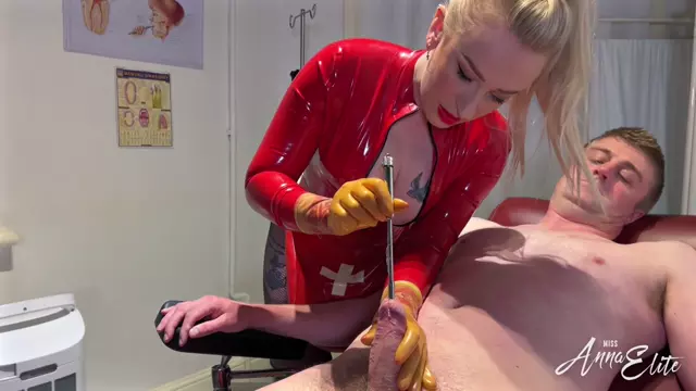 Poster: Mistress Anna Elite - - Extracting His Orgasm Stapling And Sounding In The Clinic