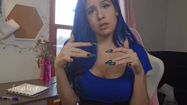 Poster: Freya Reign - - Secretary Uses Your NailFetish Against U