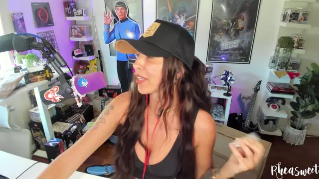 Poster: RheaSweet teases her bald pussy