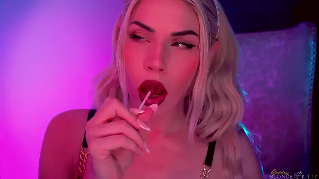 Poster: Goddess Blonde Kitty - - Your Sweet Addiction -Handpicked Jerk-Off Instruction